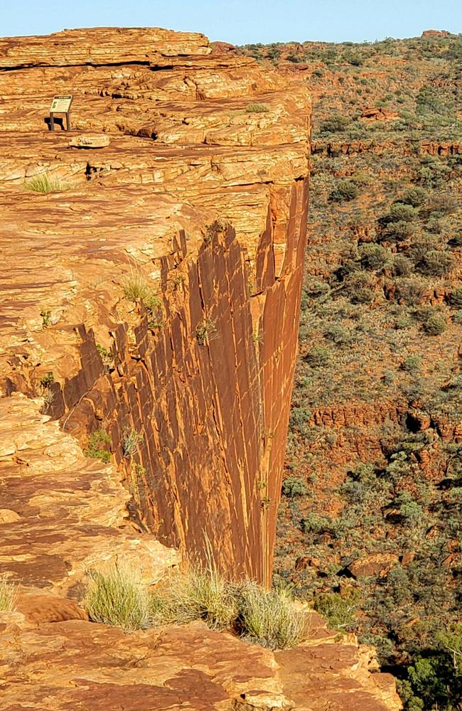 The red rock of Kings Canyon stands out in Watarrka National Park. Picture: Gary Weir