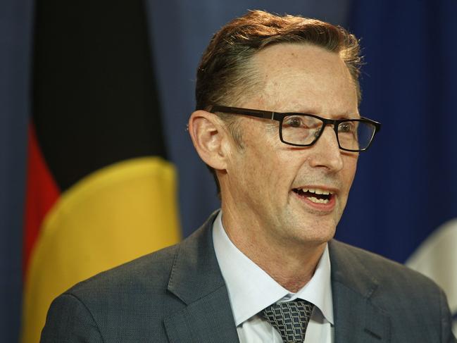 SYDNEY, AUSTRALIA - NewsWire Photos December 12, 2024: Assistant Treasurer Stephen Jones.  The new News Media Bargaining Code is   announced in Sydney by Assistant Treasurer Stephen Jones and Communications Minister Michelle Rowland. Picture: NewsWire / John Appleyard