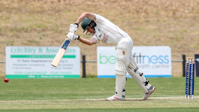 Woodville’s Jacob Dickman fell for a golden duck during the Peckers’ loss to East Torrens on Saturday. Picture: AAP/Russell Millard