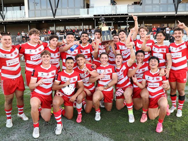 Winners PBC. Langer Trophy Grand Final schoolboy league - Marsden SHS v PBC SHS, Stones Corner. Picture: Liam Kidston