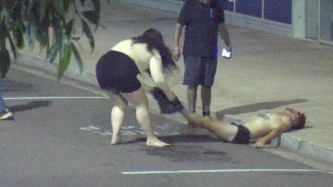 CCTV footage of a disturbing Christmas Eve 2020 bashing which left a tourist bleeding, naked and unconscious in Darwin’s nightclubbing district has been released by the NT Supreme Court.