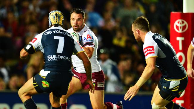 Former Sea Eagles Anthony Watmough when he played for Manly. Picture: Zak Simmonds