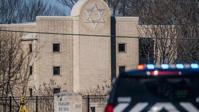 The Beth Israel synagogue in Colleyville, Texas. Picture: Getty Images