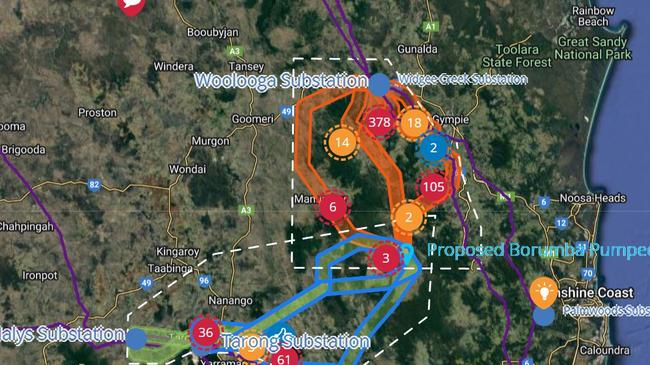 A new report by the Queensland Audit Office, tabled in parliament Monday, revealed building the 90km of powerlines between Borumba Dam and Woolooga would cost $682 million. Running the lines the 106km from the dam to Halys would cost $593 million.