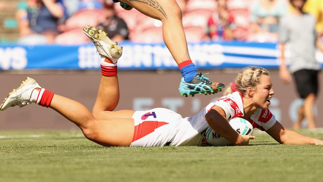 Emma Tonegato starred for the Dragons against the Knights. Picture: Ashley Feder/Getty Images