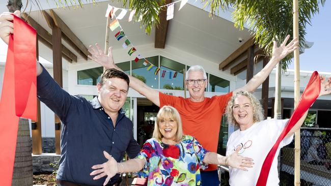 Andrew Astorquia, Denise Drysdale, Gary Pearce, Jo-Anne Mbouche – Sports Hub Ribbon Cut. Picture: Contributed