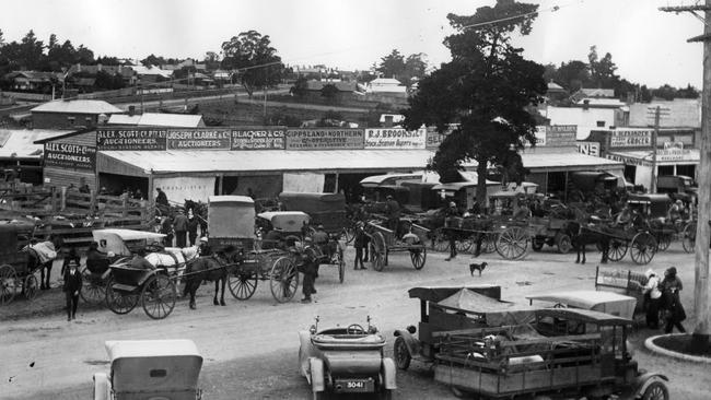 Dandenong Market in 1924.