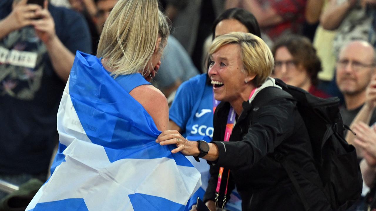 Eilish with her mum Liz. Photo by Glyn KIRK / AFP