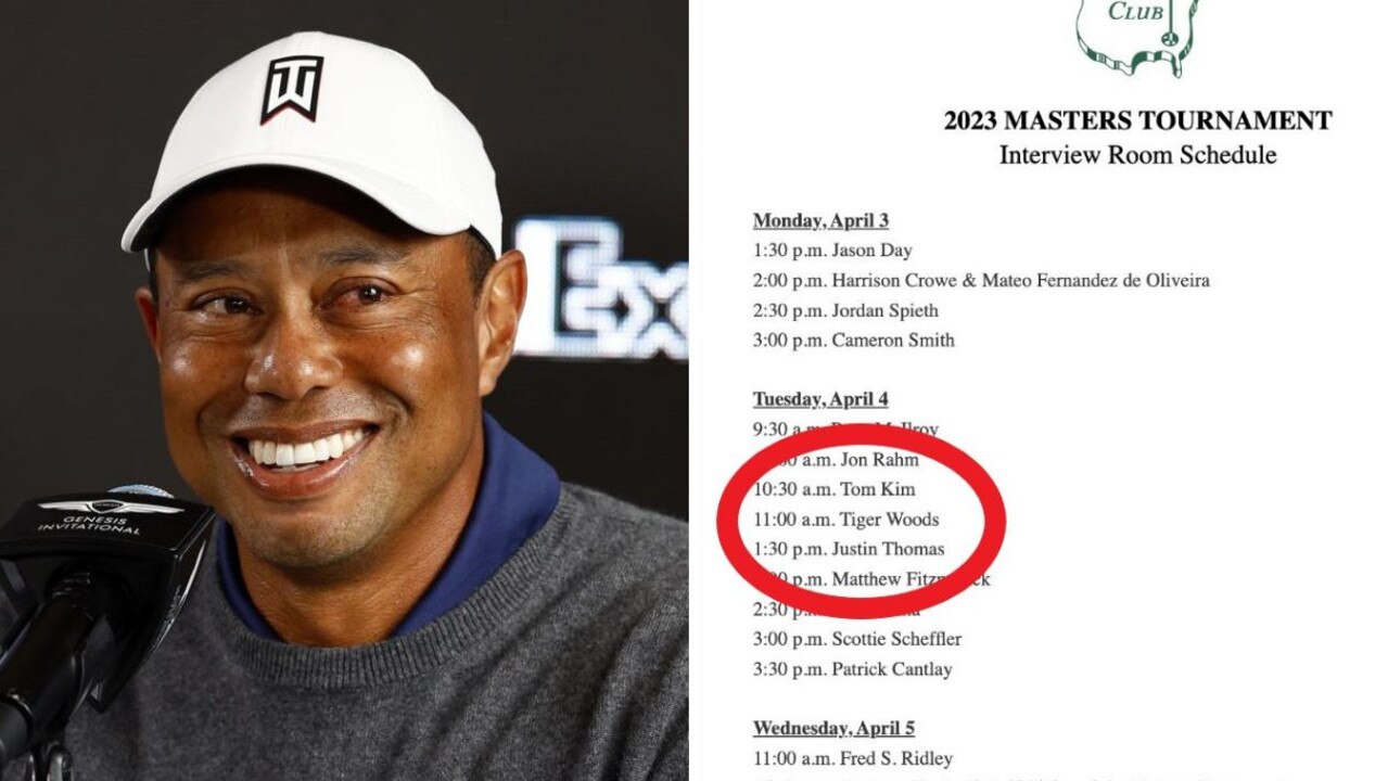 Tiger Woods to play the Masters.