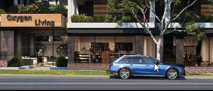 Artist impression of the street view of the building at Portarlington development site at 20-34 Newcombe St and 25-27 Fenwick St.