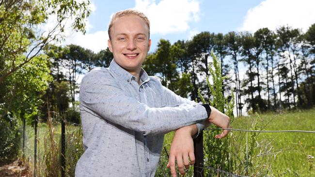 Tom Smith is amongst the first batch of elite young teachers who will be sent to the bush. Picture: Richard Dobson