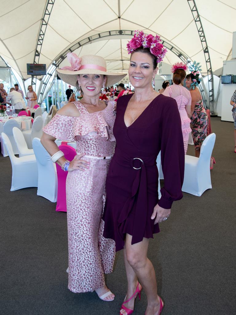 Rachel Hayse and Melanie Pickering at The Dome Garden Party. Picture: Andrew Meadowcroft.