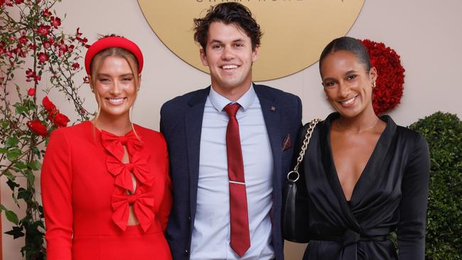 Stunning Grace Hayden with Curtis Taylor and Ruby Tonzing at Stakes Day.