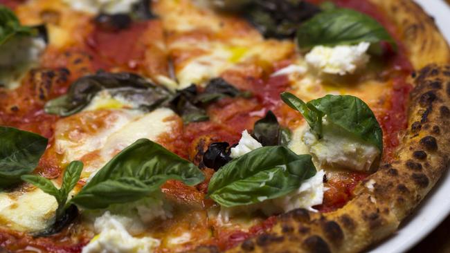 Justin Lane’s Margherita pizza. photograph: Russell Shakespeare