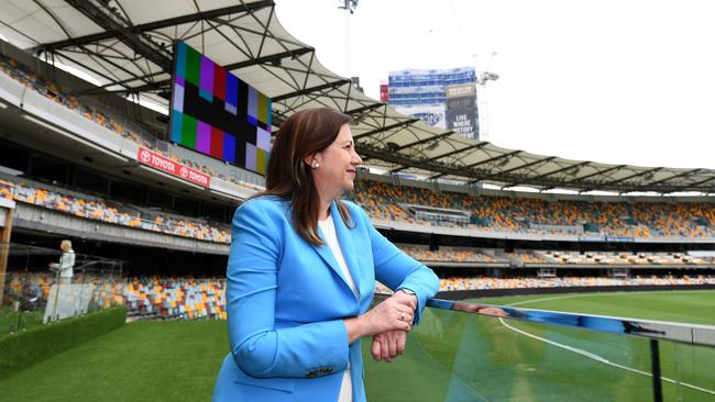 Guests at the Gabba and other venues will need to be double vaccinated from December 17. Picture: NCA NewsWire / Dan Peled