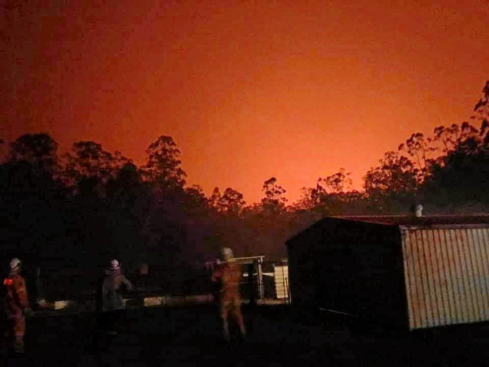 Kyogle RFS posted this photo from the Rappville blaze. Picture: Kyogle RFS