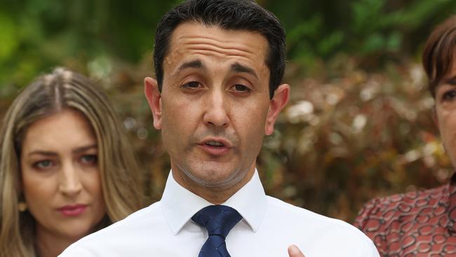 Leader of the Opposition David Crisafulli has dodged abortion questions for three days. Picture: Liam Kidston.