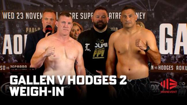 Gallen v Hodges 2: Full weigh-in