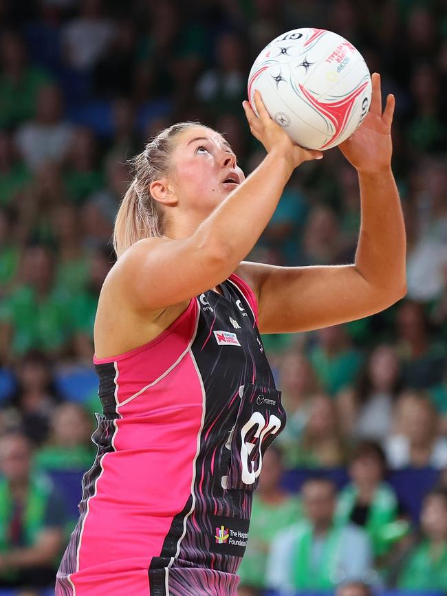 Eleanor Cardwell won the game with a Super Shot. (Photo by James Worsfold/Getty Images)