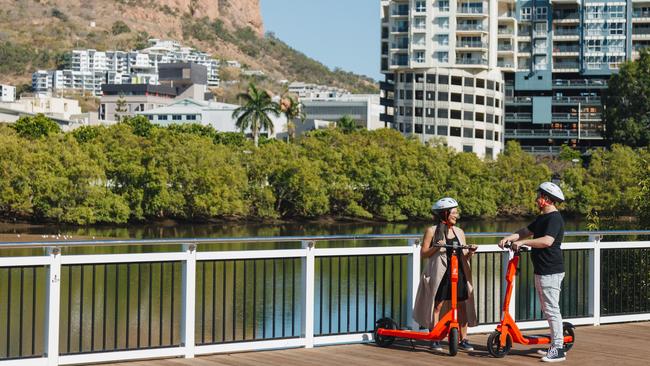 Neuron Mobility e-scooters in Townsville. Picture: Supplied