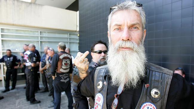 Rebels Motorcycle Club life member and owner of the Albion clubhouse John Parker