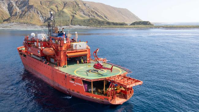 The icebreaker Aurora Australis. Picture: Ryan Osland