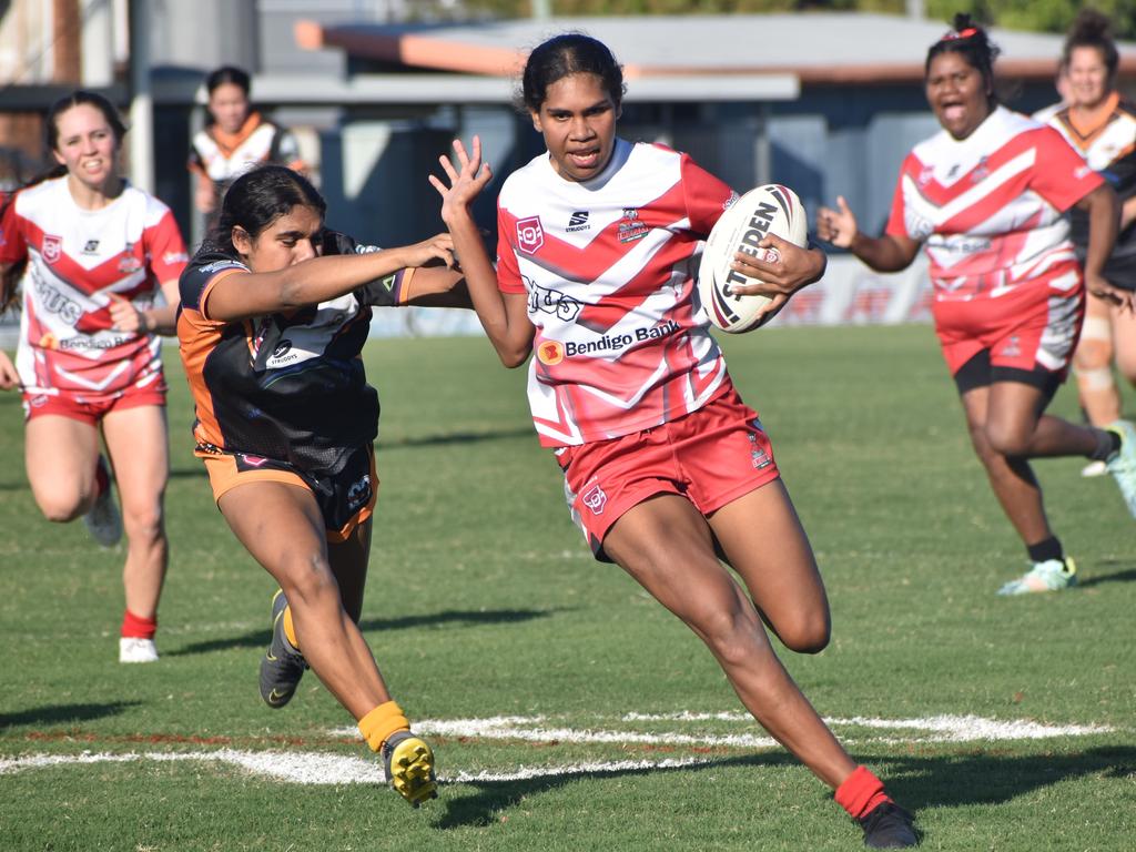 Rockhampton Rugby League open womenâ&#128;&#153;s semi-final, Wallabys versus Emu Park, Browne Park, July 22, 2023.