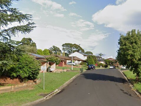 On March 4 2019, police were notified after a man presented to the Campbelltown Hospital with non-life threatening stab wounds to his hand, chest and ear. Officers were told he was injured after being robbed and attacked with a machete at a home on Lochinver Place, St Andrews, (picture) the day before. Picture: Google Maps