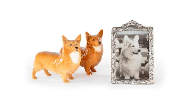 Two Beswick porcelain models of corgis. Picture: Bonhams