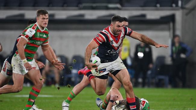 Can Tedesco top Tuivasa-Sheck? Digital image by Grant Trouville/NRL Photos.