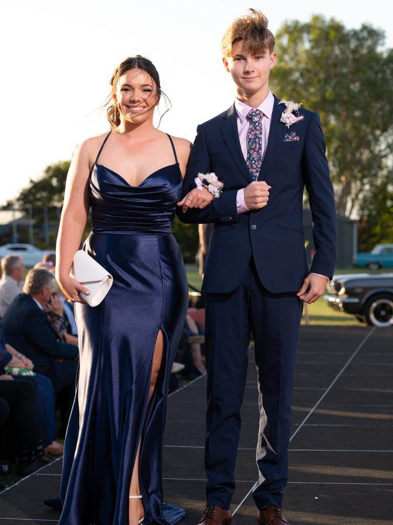 Sam Wing and Brogue McIlwraith at the 2024 Rockhampton Grammar School formal.