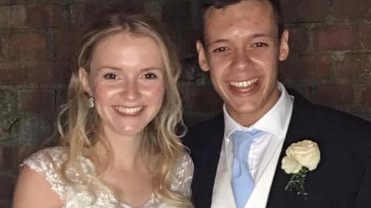 Milly and Toby Savill married in 2017 and were in Santorini on holiday. 