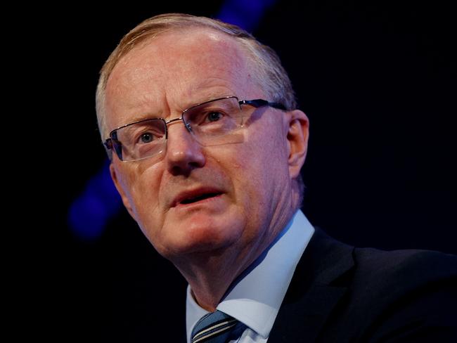 SYDNEY, AUSTRALIA - NewsWire Photos MARCH 8, 2022:  Governor, Reserve Bank of Australia, Philip Lowe during his keynote address at the 2023 AFR Business Summit in Sydney. Picture: NCA NewsWire / Nikki Short