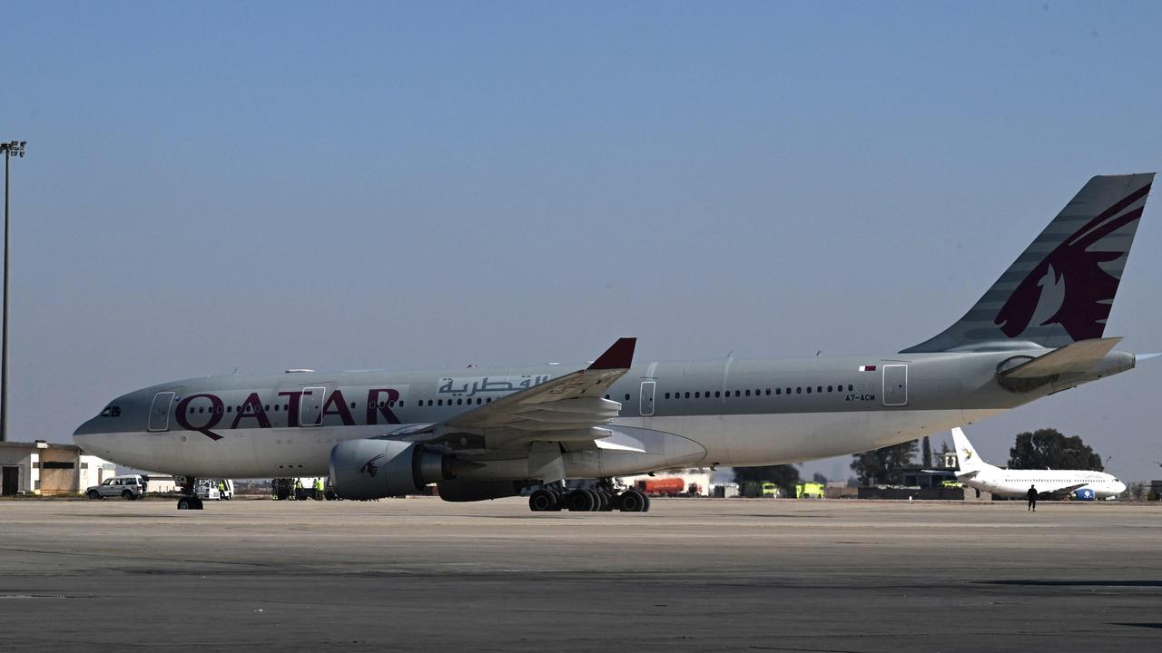 Cathay Pacific, Qatar Airways, Emirates came equal third. Picture: Louai Beshara/AFP