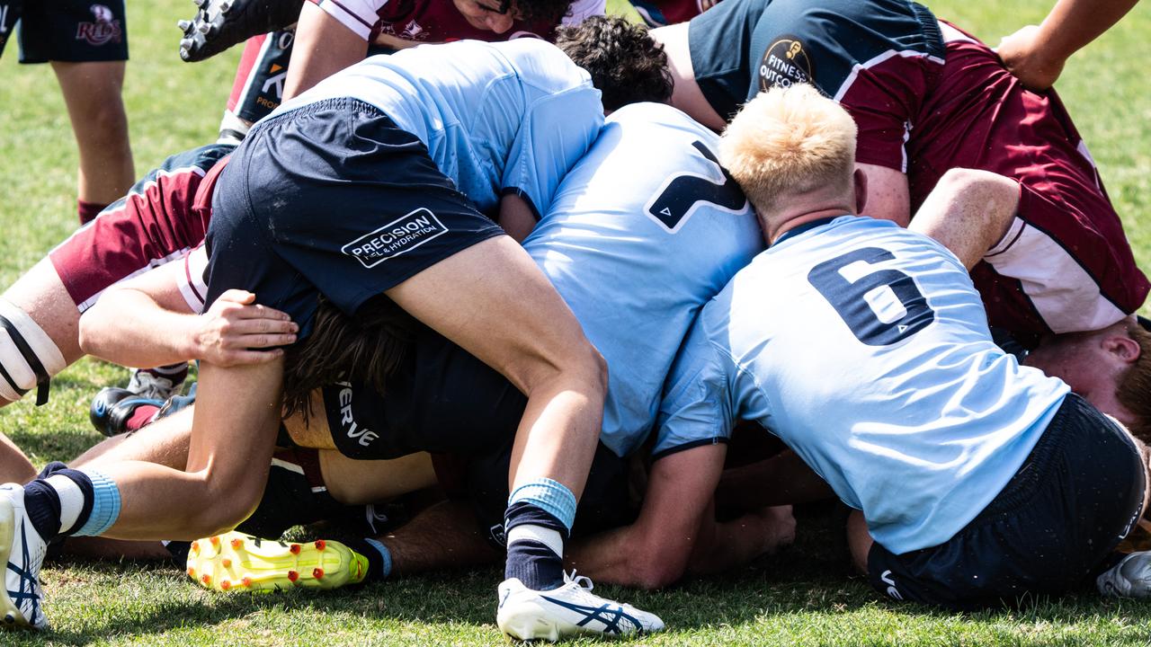 The second match of he Waratahs v Reds U15s match was a thriller, Picture: Waratahs Media