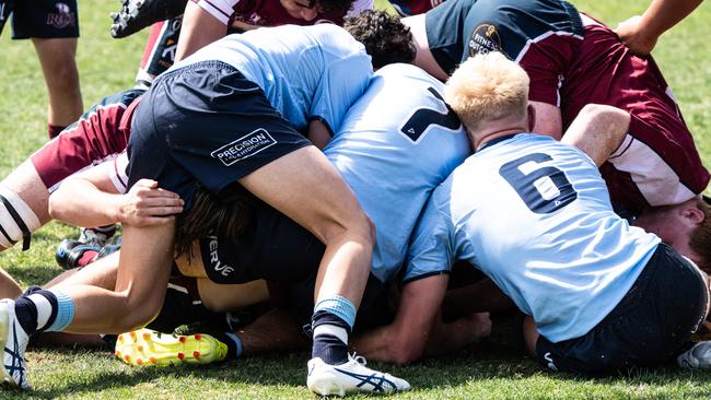 The second match of he Waratahs v Reds U15s match was a thriller, Picture: Waratahs Media