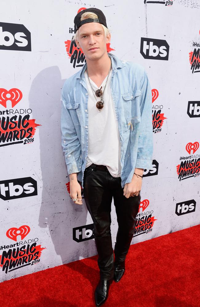 Justin Bieber attends the iHeartRadio Music Awards at The Forum on