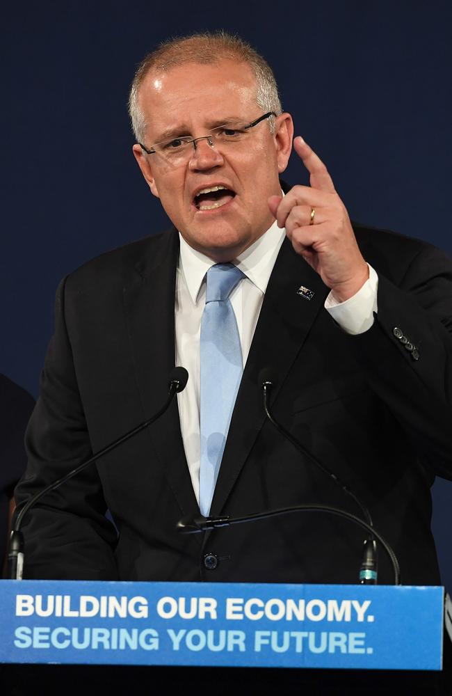 ‘ScoMo’s Miracle’ … Scott Morrison gives his victory speech after a shock victory in the general election on May 18, 2019, defying expectations to keep the Liberals in power. But personal and political challenges were to follow.