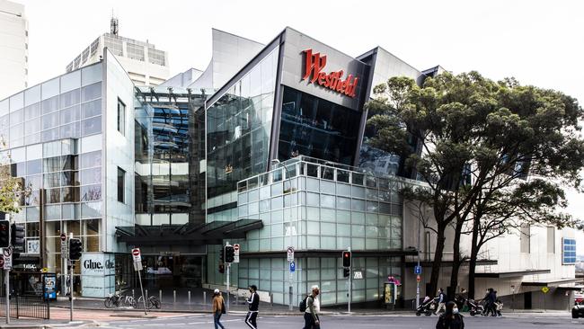 The driver’s second Covid transmission is believed to have occurred during a fleeting pass with a man in his 50s at Myer in the Westfield Bondi Junction shopping centre. Picture: Jenny Evans/Getty Images