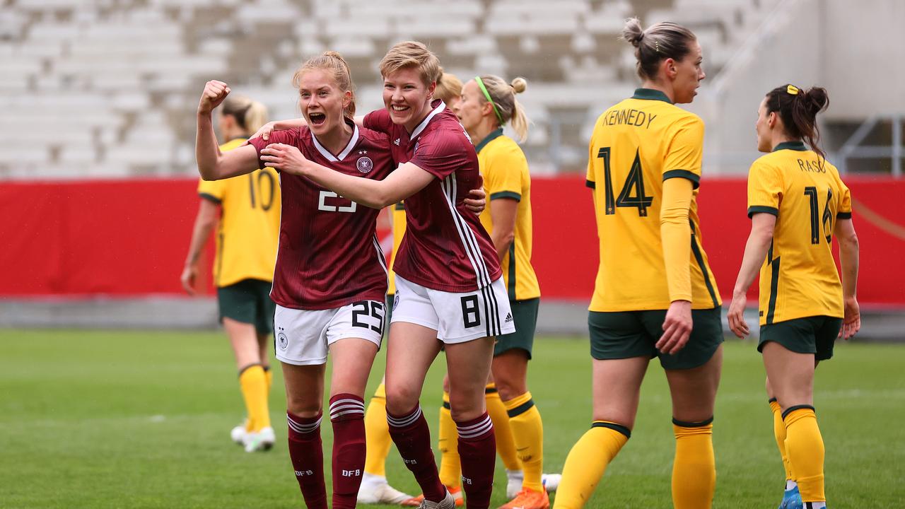 Australia were humbled in their first outing in more than a year as they lost to Germany in Wiesbaden. Photo: Getty Images