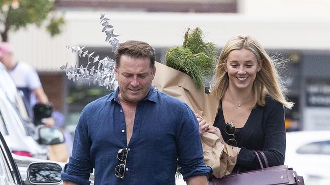 Former <i>Today</i> show Karl Stefanovic will stay with Channel 9 in other roles. Pictured with new bride Jasmine Yarbrough 