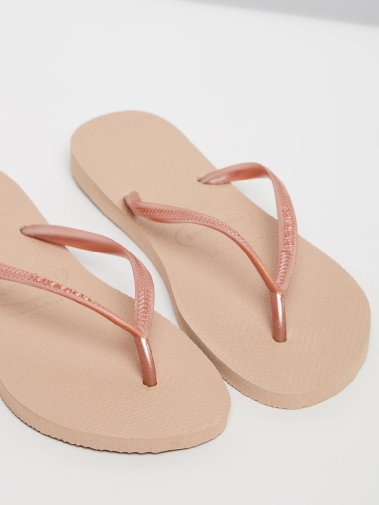 Havaianas Slim in Rose Gold.