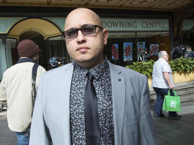 29/08/2017: Simon Anquetil, one of the people involved in the Plutus Payroll scandal, leaving the Downing Centre in Sydney on Tuesday. Hollie Adams/The Australian