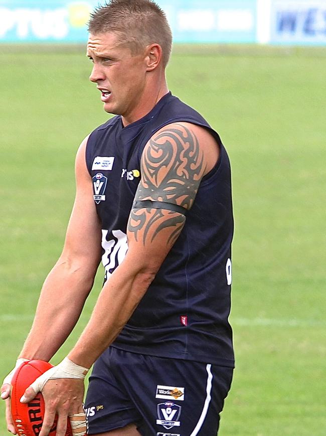 Jason Rowan crossed from Warrnambool to Port Fairy this season. Picture: GEOFF ROUNDS