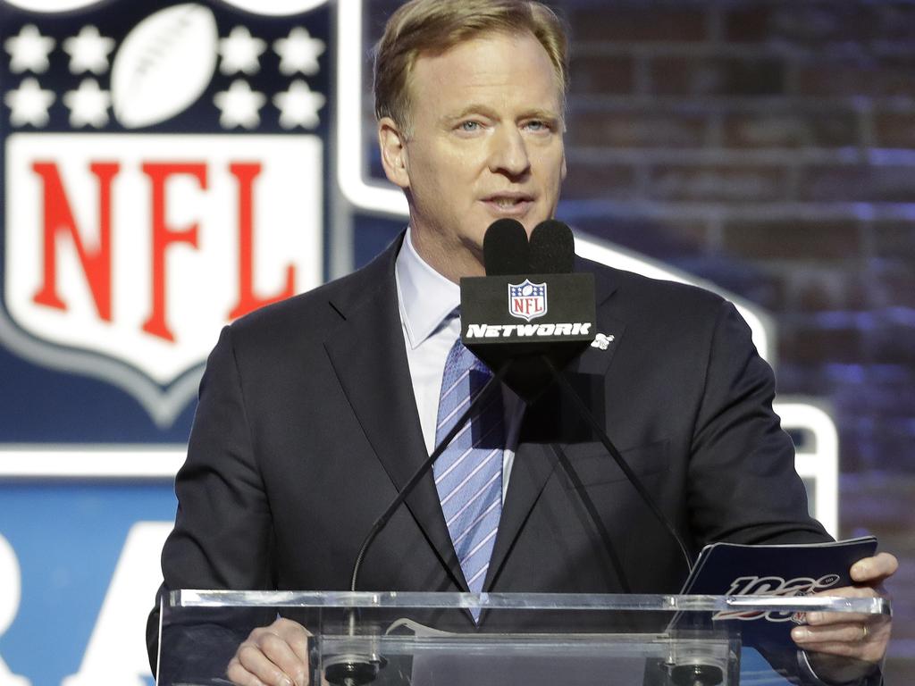 NFL Commissioner Roger Goodell hosts draft live from his basement