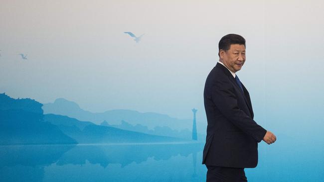 Chinese President Xi Jinping arrives for a press conference at a summit in Xiamen, Fujian province. Picture: AFP