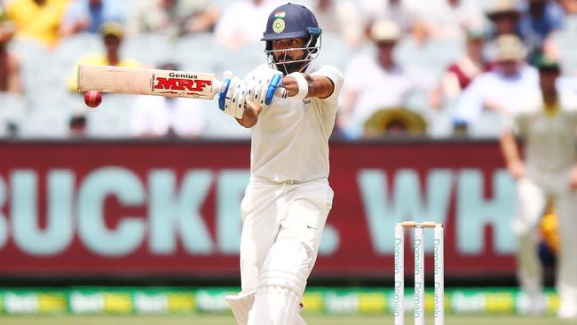 Virat Kohli of India bats during day two