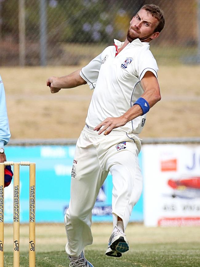 Five wickets: Mornington star Michael Heib. 