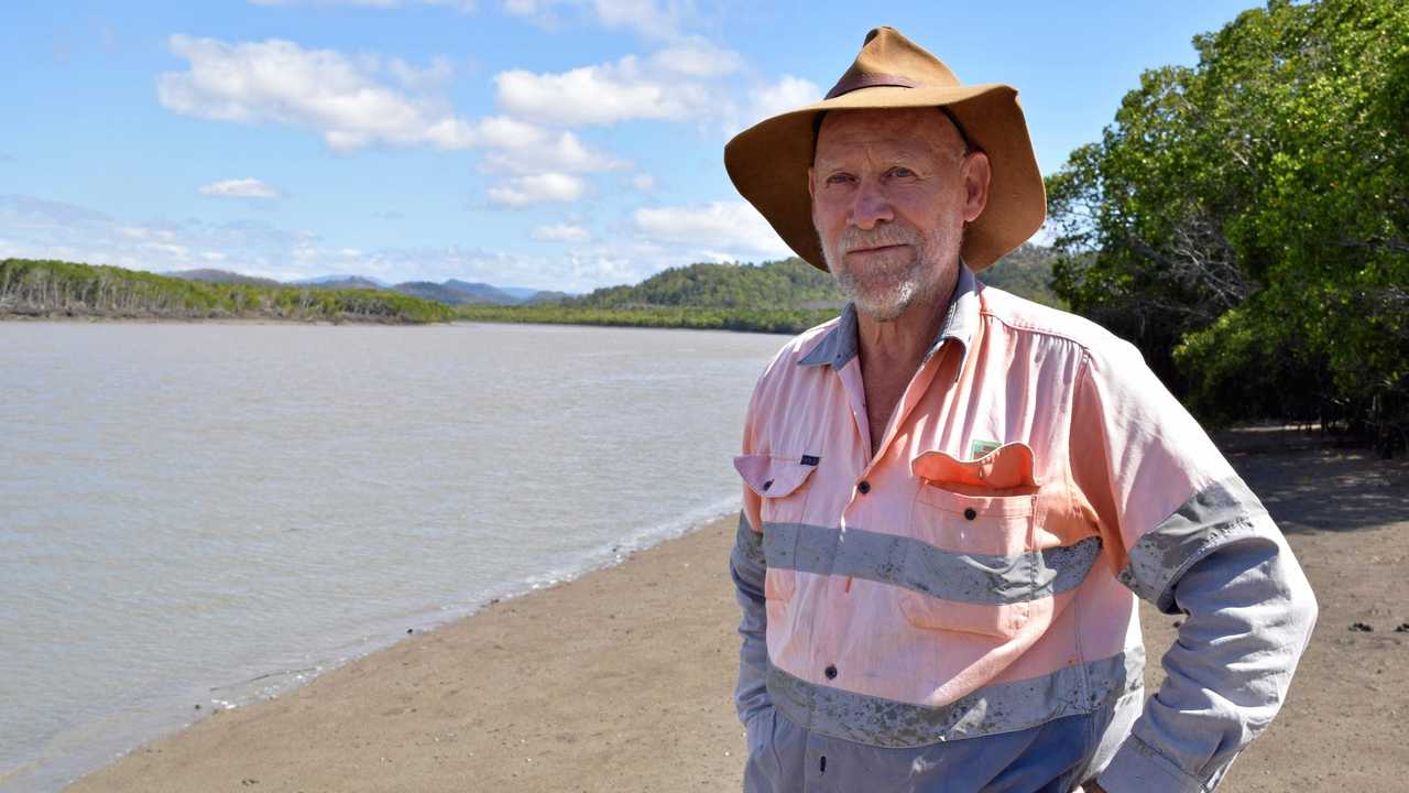 SHARK TALE: Proserpine's Ken Madsen was on the scene when a shark jumped into a boat on the Proserpine River last Friday, October 5. A crocodile was also on the riverbank at the time. Picture: Monique Preston