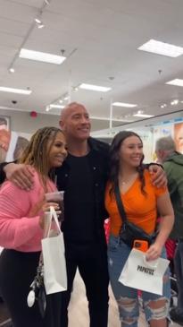 Dwayne "The Rock" Johnson surprises fans at Target